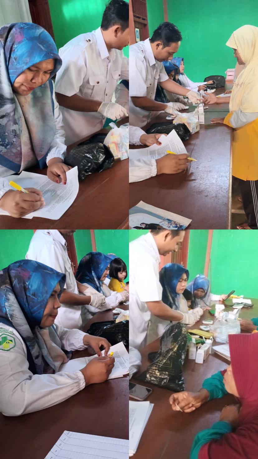 Tim Keswa Napza Puskesmas Tanjung Makmur melaksanakan kegiatan Skrining masalah kesehatan jiwa di na