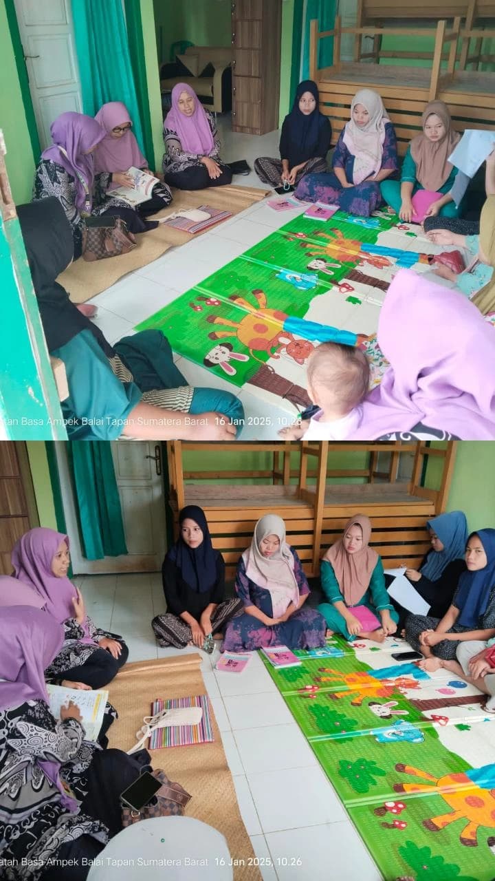 Pertemuan kedua  Kelas Ibu Hamil tentang Persalinan di Nagari Dusun Baru Tapan