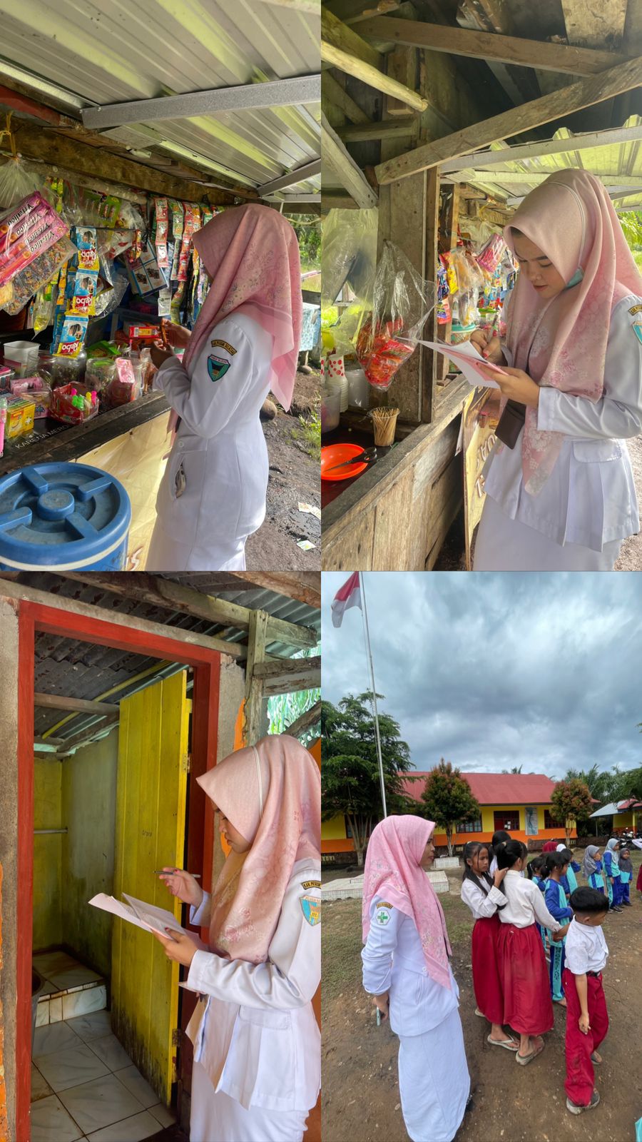 Petugas Kesling dan Staf Puskesmas Melakukan Inspeksi Kesehatan Lingkungan Tempat Fasilitas Umum 