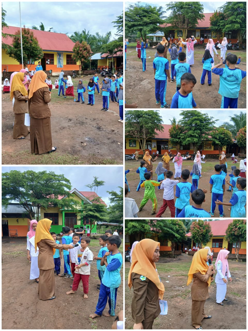 Petugas Kesjaor dan Tim Puskesmas Tanjung Makmur  Melakukan Pembinaan Kesehatan Olahraga SDN 06    S