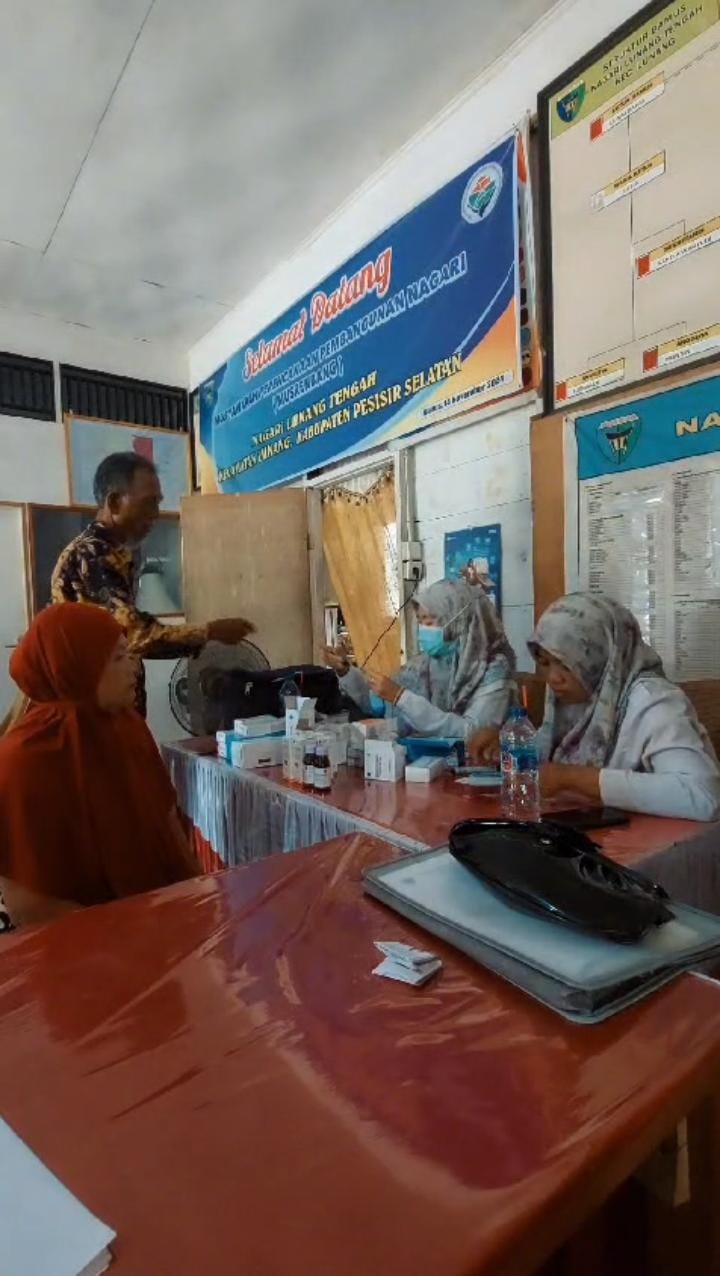 Deteksi Dini Penyakit Tidak Menular dan Skrining Masalah kesehatan Jiwa di Nagari Lunang Tengah