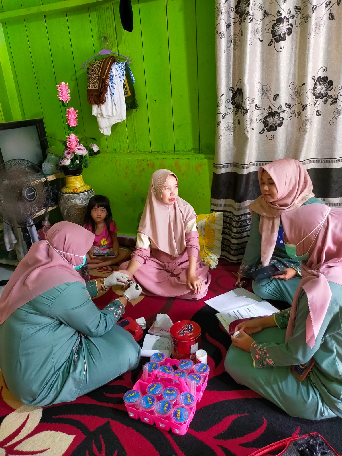 Pengecekan HB Pada Ibu Hamil di Wilayah Kerja Puskesmas Rahul