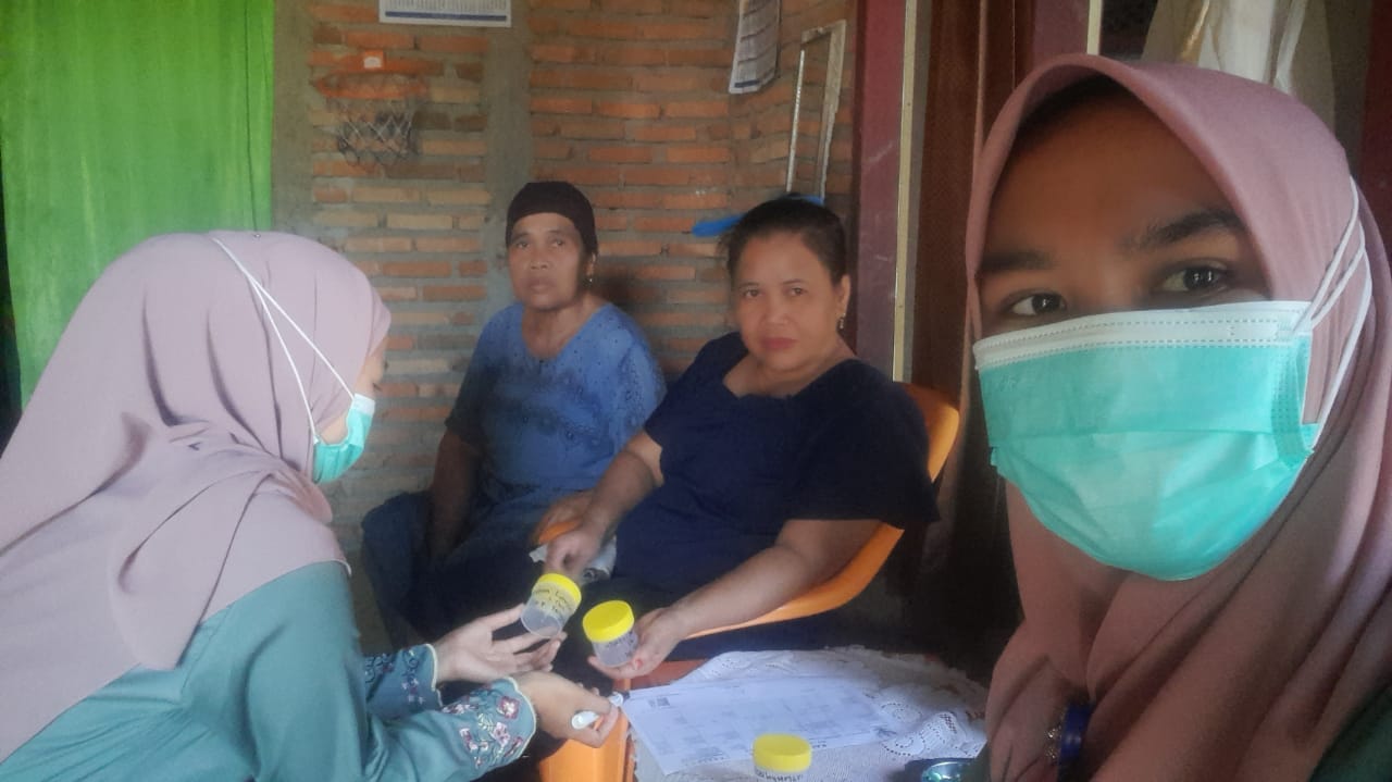 Kunjungan Rumah Investigasi Kontak TB  Kampung Tengah Tapan Wilayah Kerja Puskesmas Rahul Tapan 