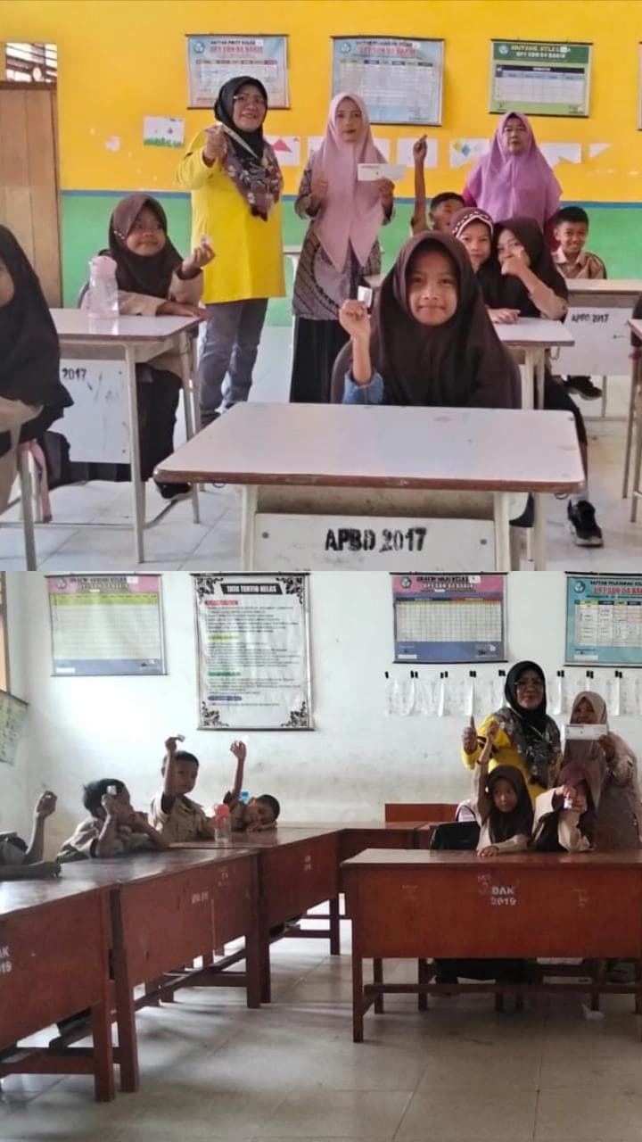 Pemberian Obat Cacing pada Anak Sekolah Dasar di Wilayah Kerja Puskesmas Tapan