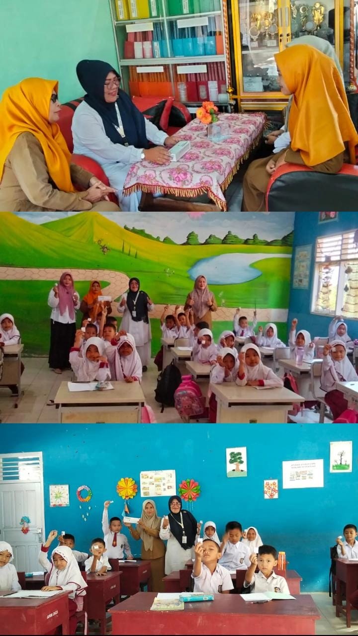 Pemberian Obat Pencegah Massal (OBAT CACING) di SDN 06 Malepang di Wilayah Kerja UPT Puskesmas Tapan