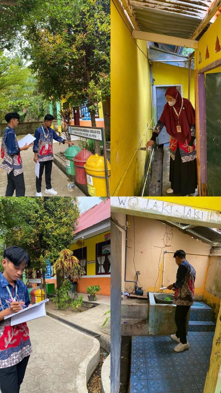  Inspeksi kesehatan lingkungan di tempat umum (TFU) di SD N 03 Malepang Wilayah Kerja Puskesmas Tapa