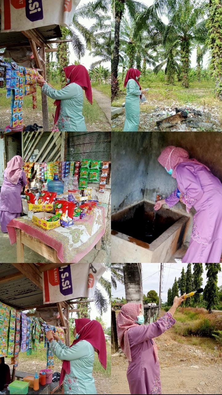 Petugas Kesling dan Staf Puskesmas Melakukan Inspeksi Kesehatan Lingkungan Tempat Fasilitas Umum   d