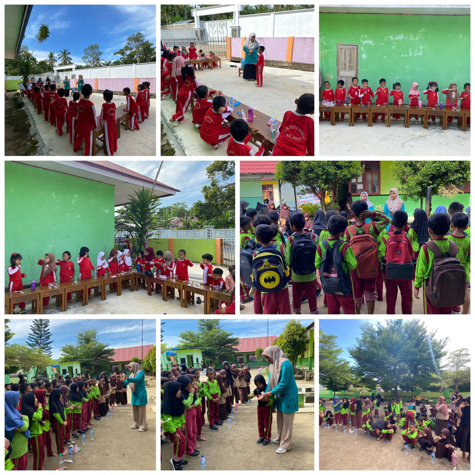 Sikat Gigi Masal di TK Nurul Hikmah dan SD N 01 Silaut