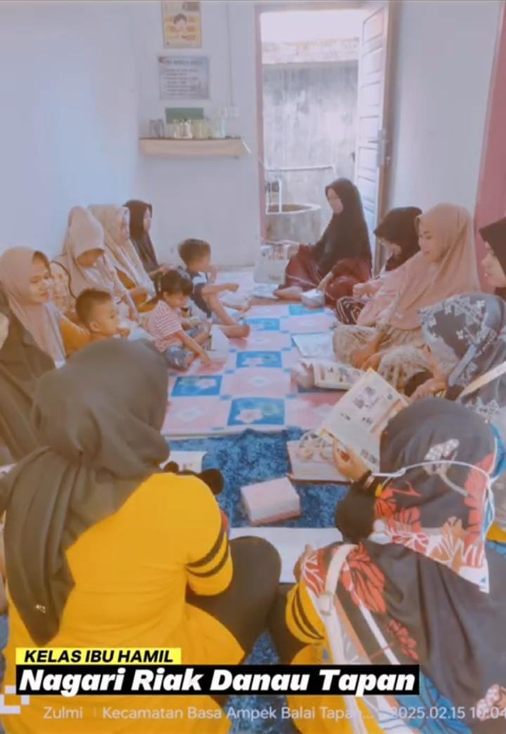 Pertemuan Kelas Ibu Hamil di Nagari Riak Danau 