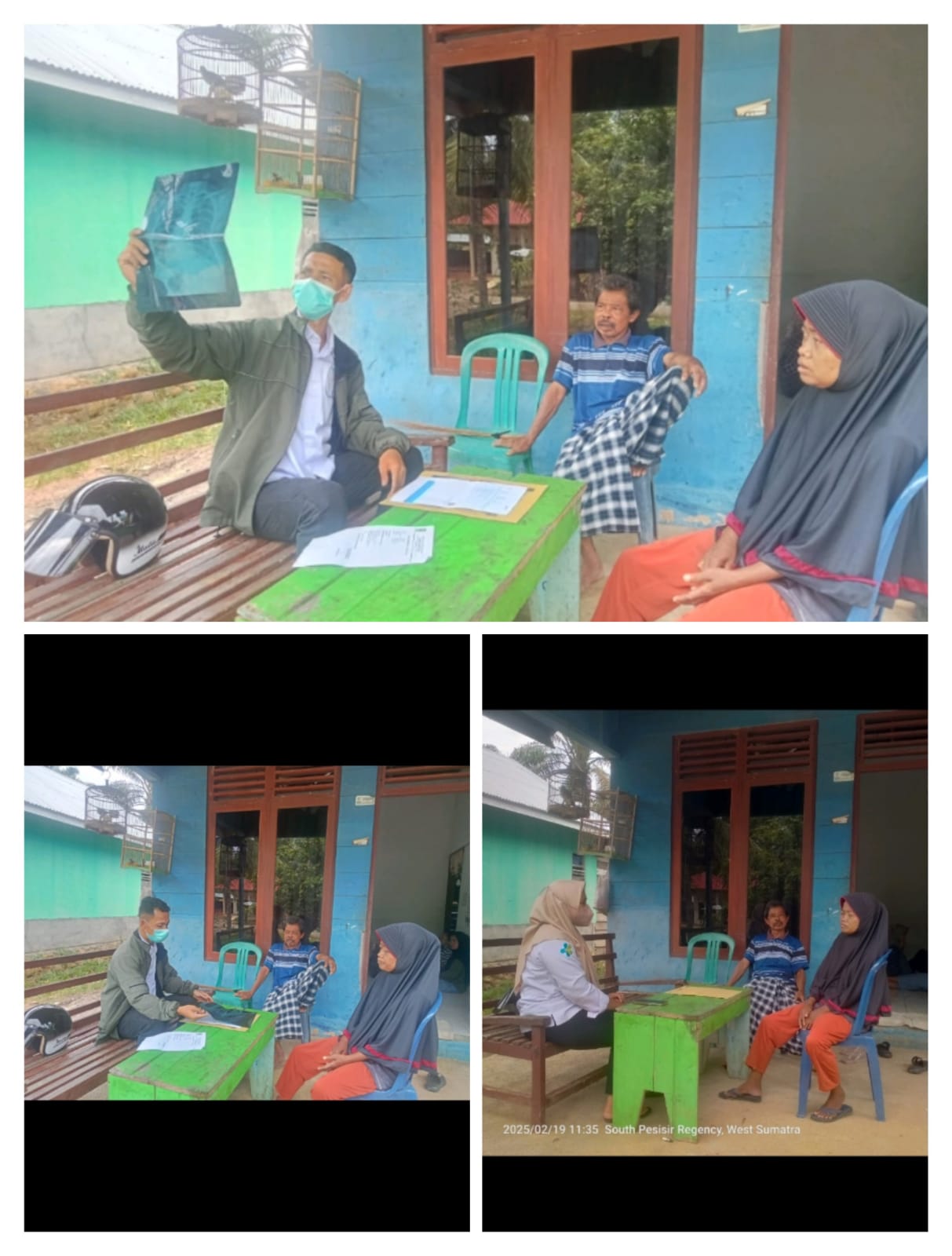 Kunjungan Rumah Penemuan Kasus TB Aktif di Nagari Sungai Sarik.