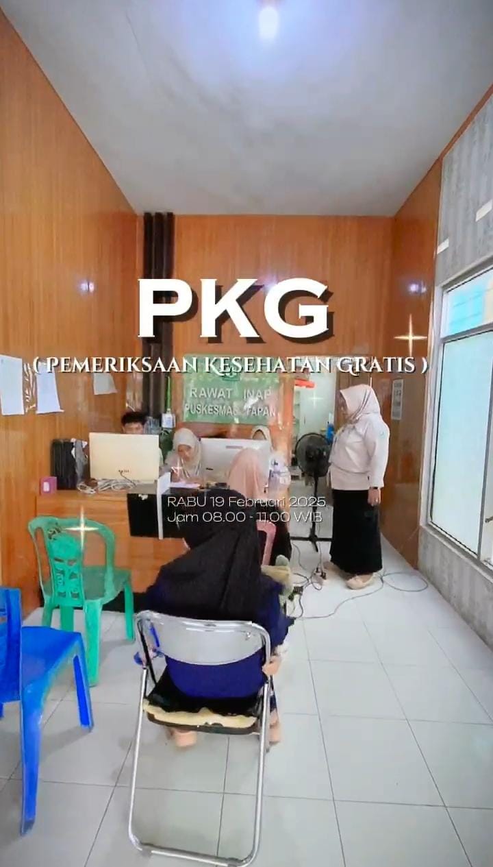 Pemeriksaan Kesehatan Gratis (PKG) Hari Ulang Tahun di UPT Puskesmas Tapan 