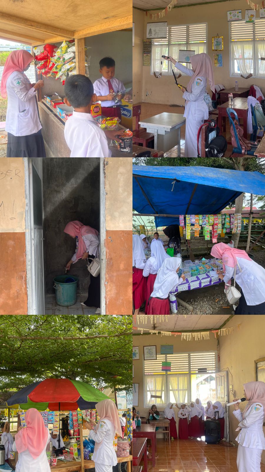 Petugas Kesling dan staf Puskesmas Melakukan Inspeksi Kesehatan Lingkungan TFU di SDN  07 Silaut