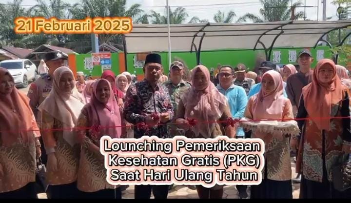 Launching Pemeriksaan Kesehatan Gratis (OKG) Hari Ulang Tahun UPT Puskesmas Tanjung Beringin