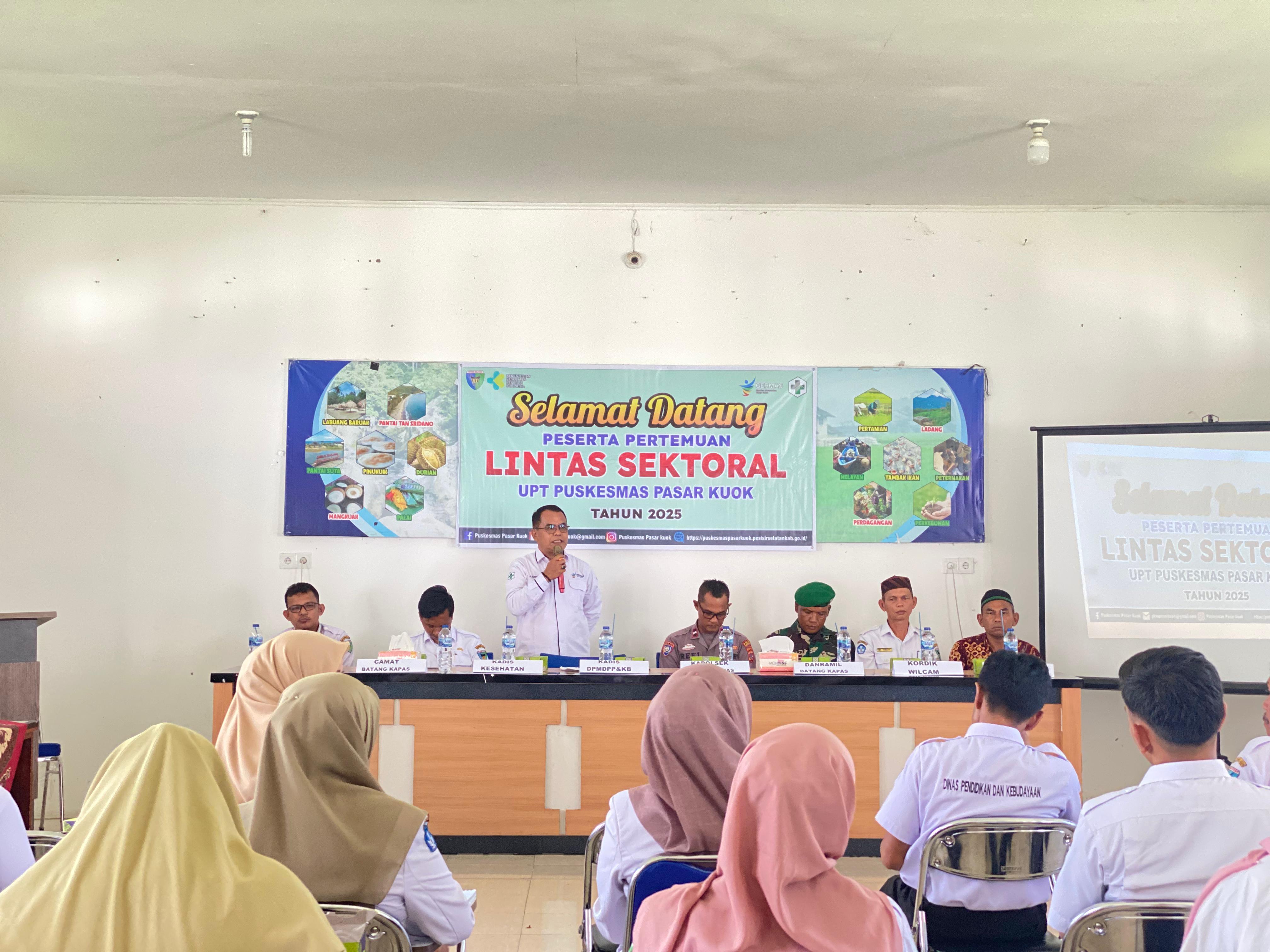 Lokmin Lintas Sektor Triwulan 1 Puskesmas Pasar Kuok