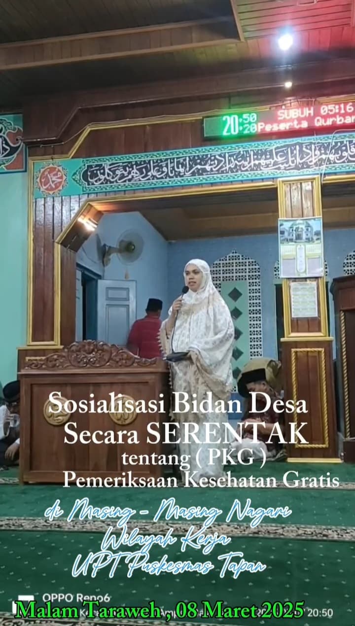 Sosialisasi Pemeriksaan Kesehatan Gratis Hari Ulang Tahun di Nagari Wilayah Kerja UPT Puskesmas Tap