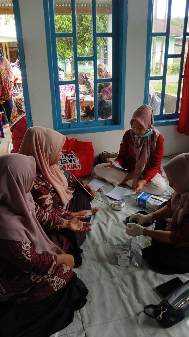 Kegiatan Posbindu PTM Terintegrasi di Laksanakan di Nagari Sungai Nyalo Posyandu Melati II