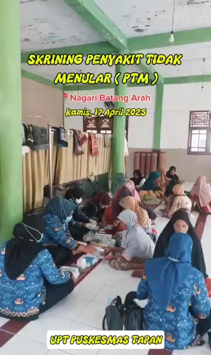 Deteksi Dini Penyakit Tidak Menular di Nagari Batang Arah Wilayah Kerja Puskesmas  Batang Arah