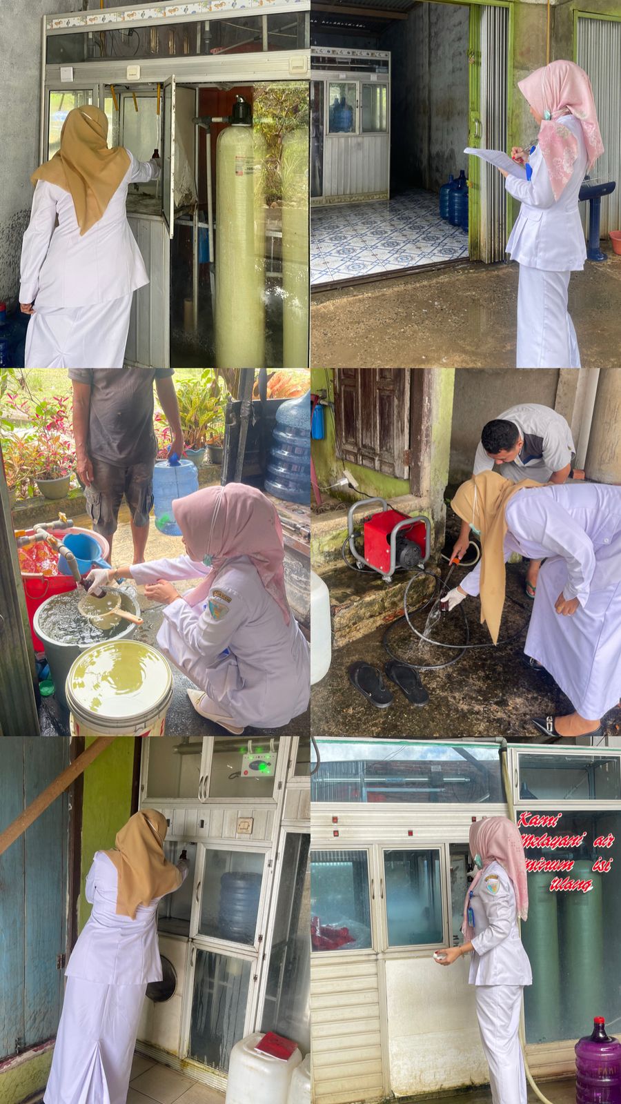 Pengambilan Sampel IKL di Wilayah Kerja Puskesmas Tanjung Makmur