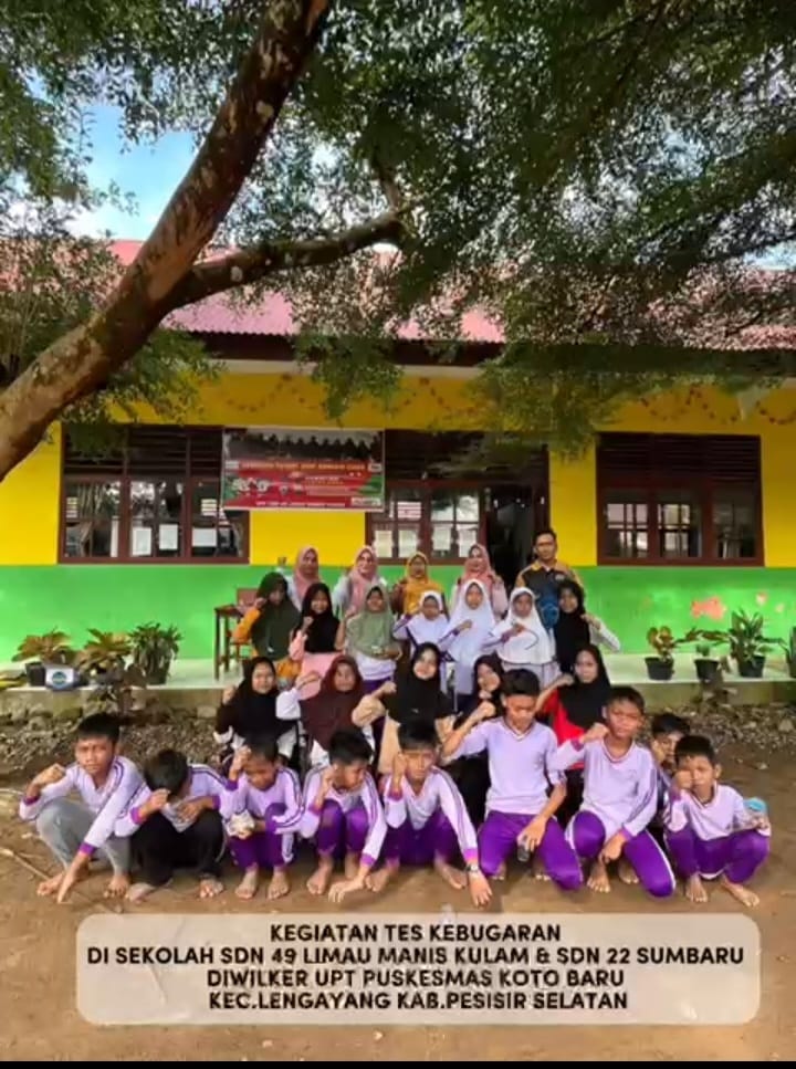 Skrining Tes Kebugaran Jasmani di SDN 49 LM Kulam dan SDN 22 Sumbaru Wilayah Kerja Puskesmas Koto Ba