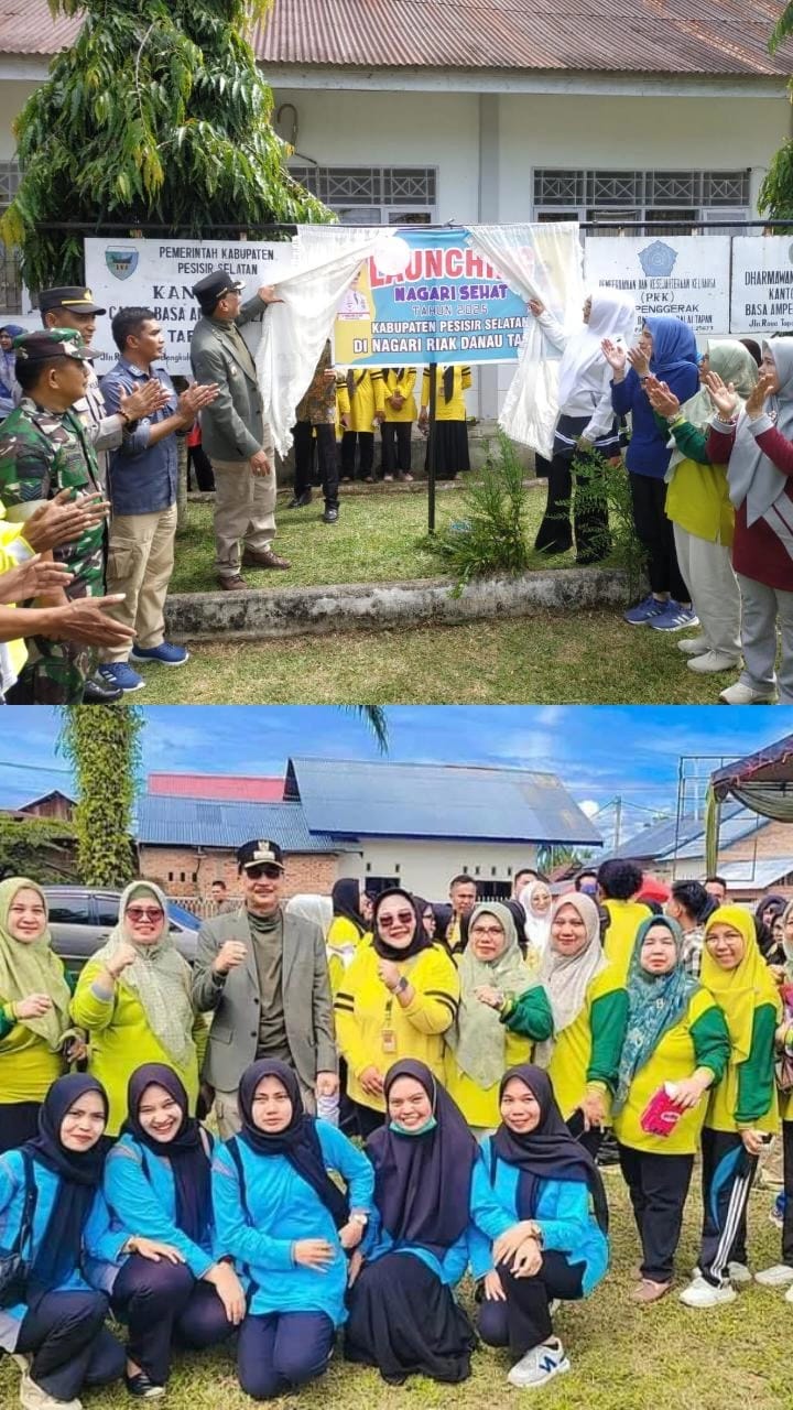 Dinas Kesehatan Melakukan GERMAS, Aktifasi ILP dan  Launching Nagari Sehat bersama Bapak Bupati 