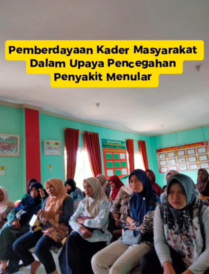  Pemberdayaan Kader Masyarakat Dalam Upaya Pencegahan PTM  di Wilker  Puskesmas Tanjung Beringin