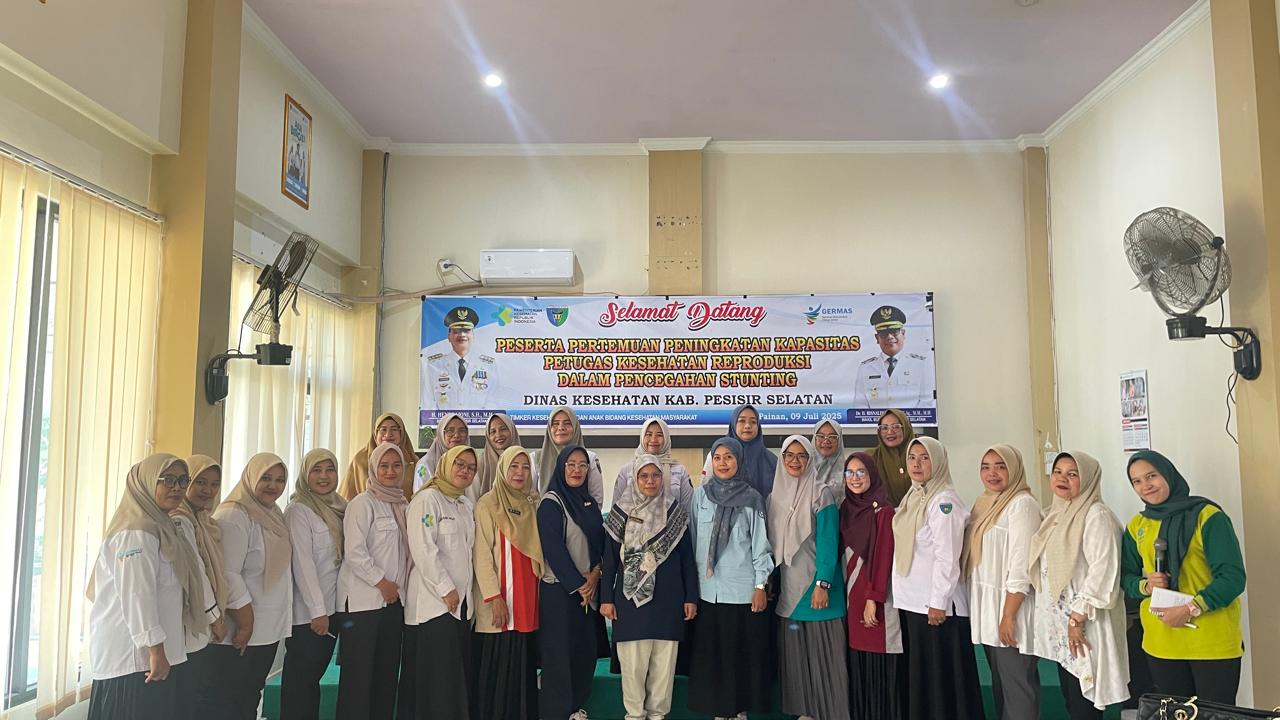 Pertemuan Peningkatan Kapasitas Petugas Kespro Dalam Pencegahan Stunting  di aula Dinas Kesehatan