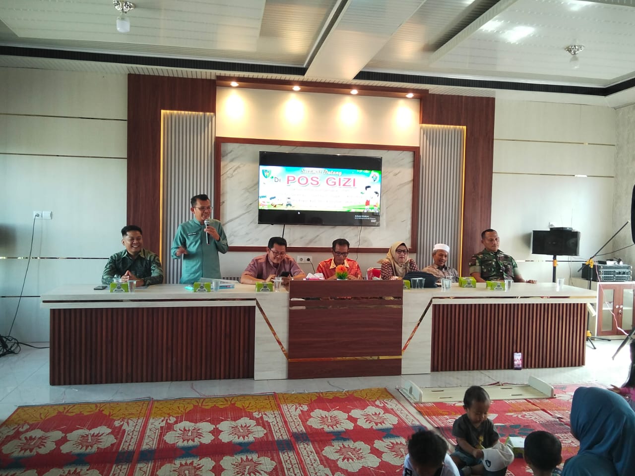 Pembukaan  Pos Gizi Tahap I di Kenegarian IV Koto Hilie