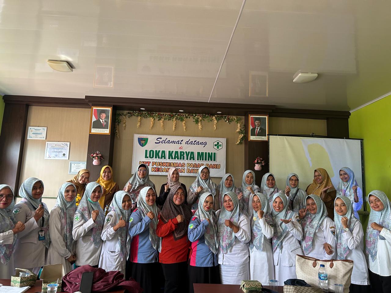 Rapat Pendamping Tim Ahli SPA dan SPOG di Puskesmas Pasar Baru
