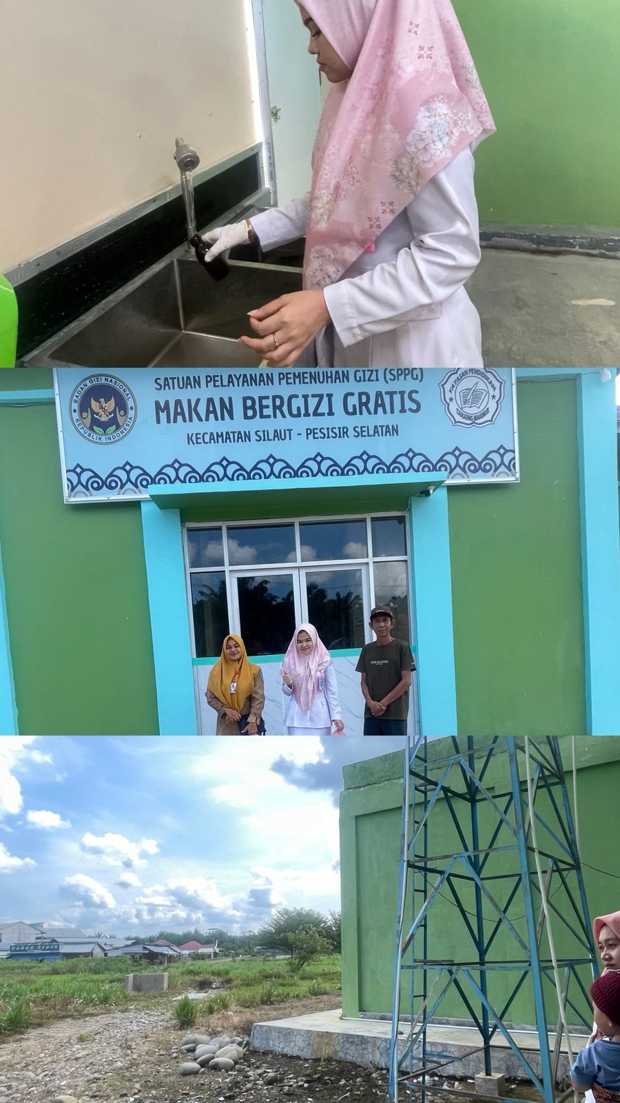 Inspeksi Kesehatan Lingkungan  SPPG Makanan Bergizi Gratis Silaut dan Pengambilan Sampel Air