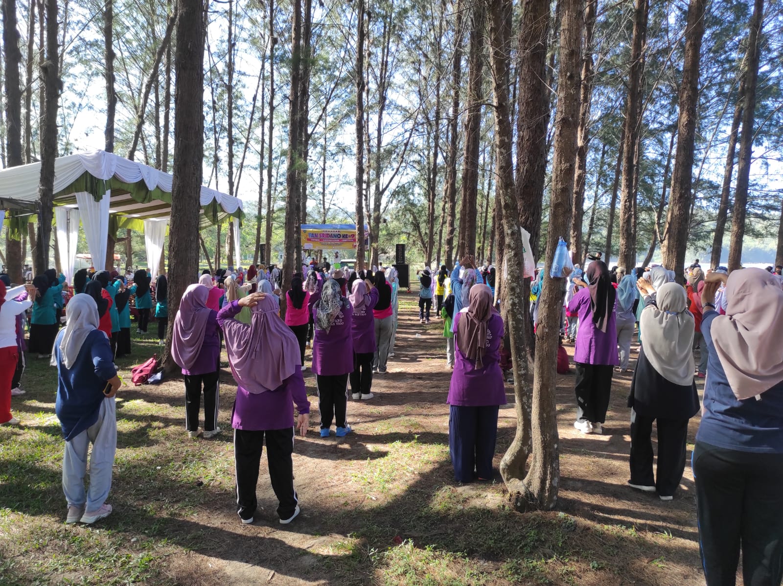 Puskesmas Pasar Kuok Menghadiri Acara Hari Ulang Tahun Pantai TAN SRI DANO.