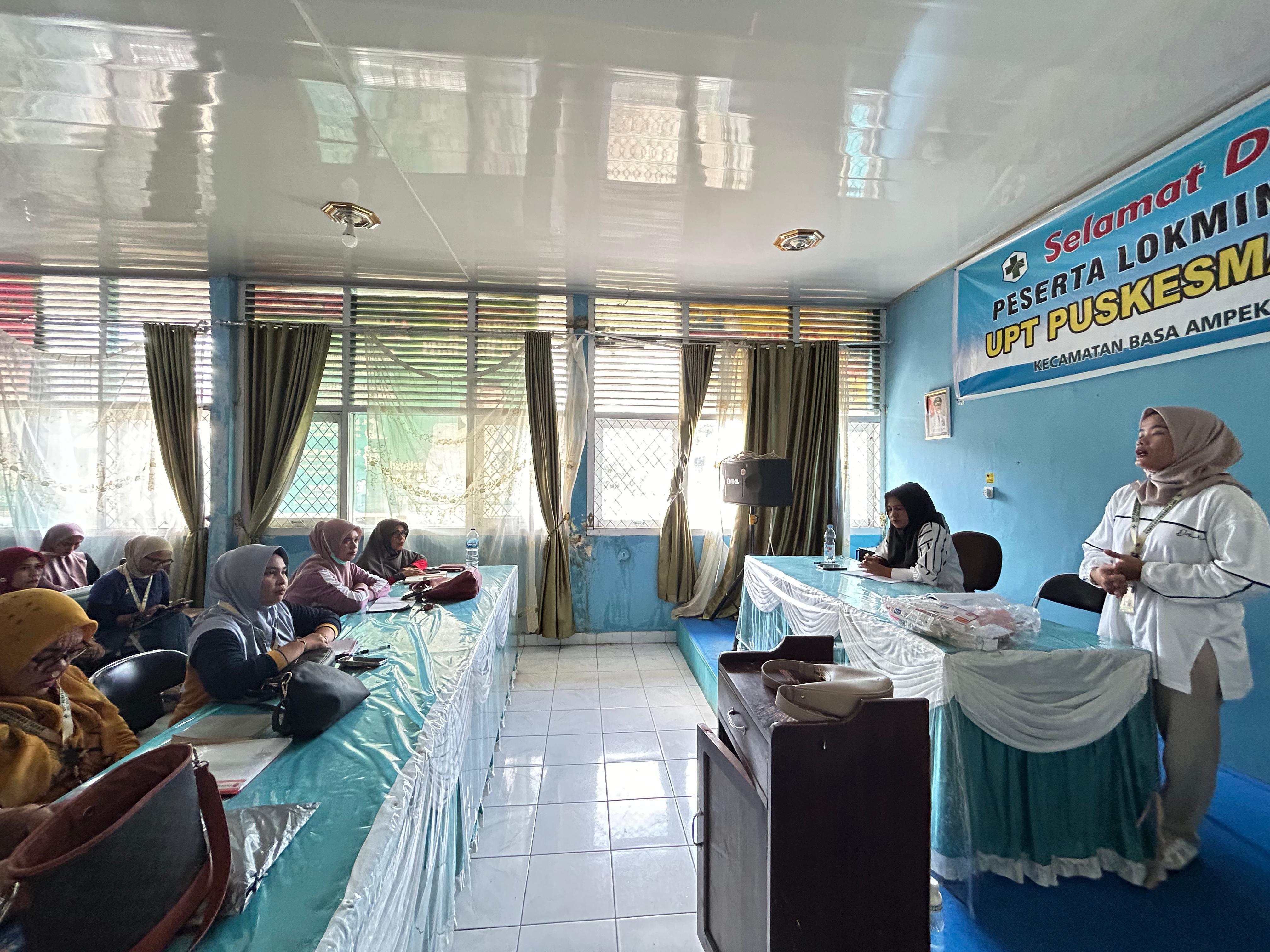 Sosialisasi Hasil dari Pelatihan Konseling Menyusui Dinas Kesehatan  di Puskesmas TApan
