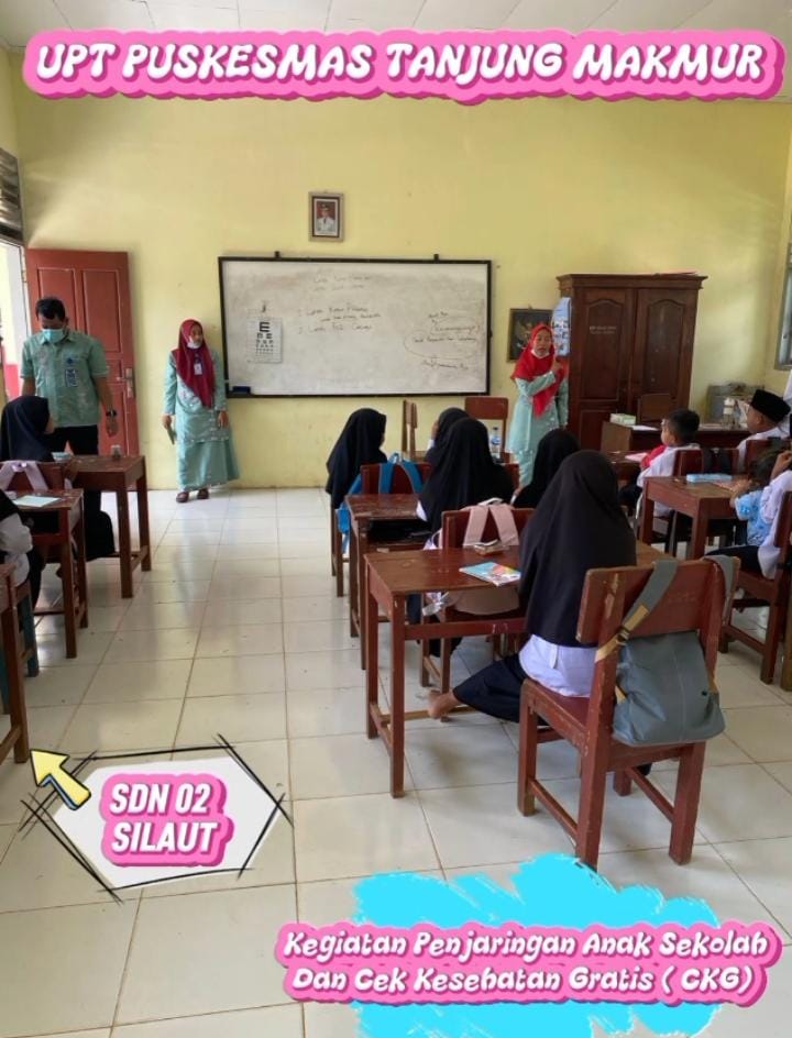 Penjaringan Berkala Anak Sekolah di SDN 02 Silaut Wilayah Kerja Puskesmas Tanjung Makmur
