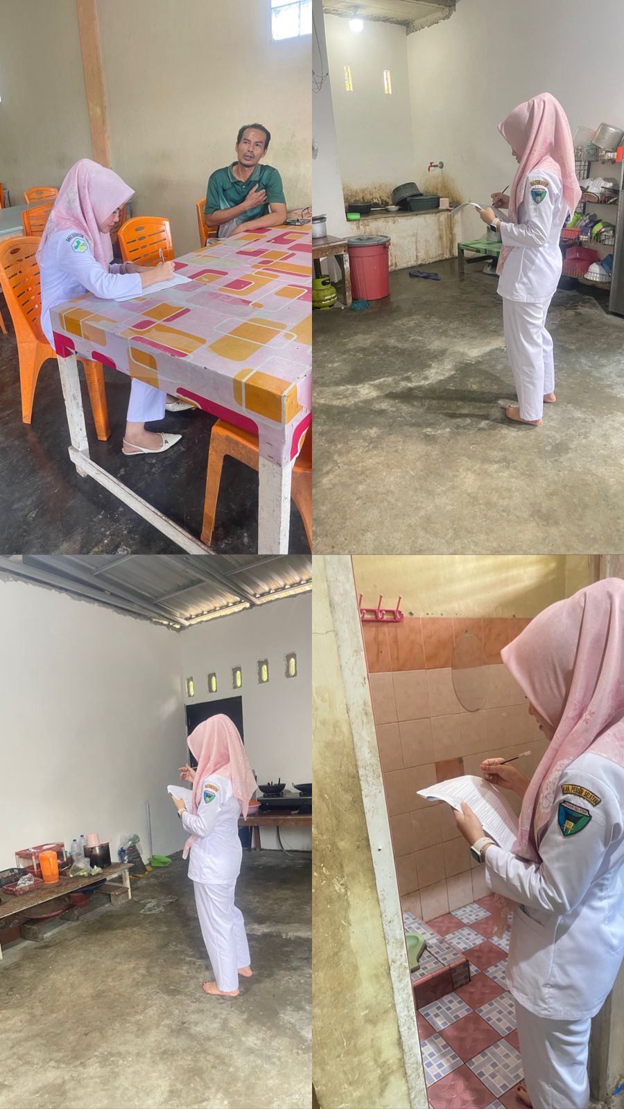 Inspeksi kesehatan lingkungan tempat pengelolaan Pangan  Rumah Makan  Dinda Silaut