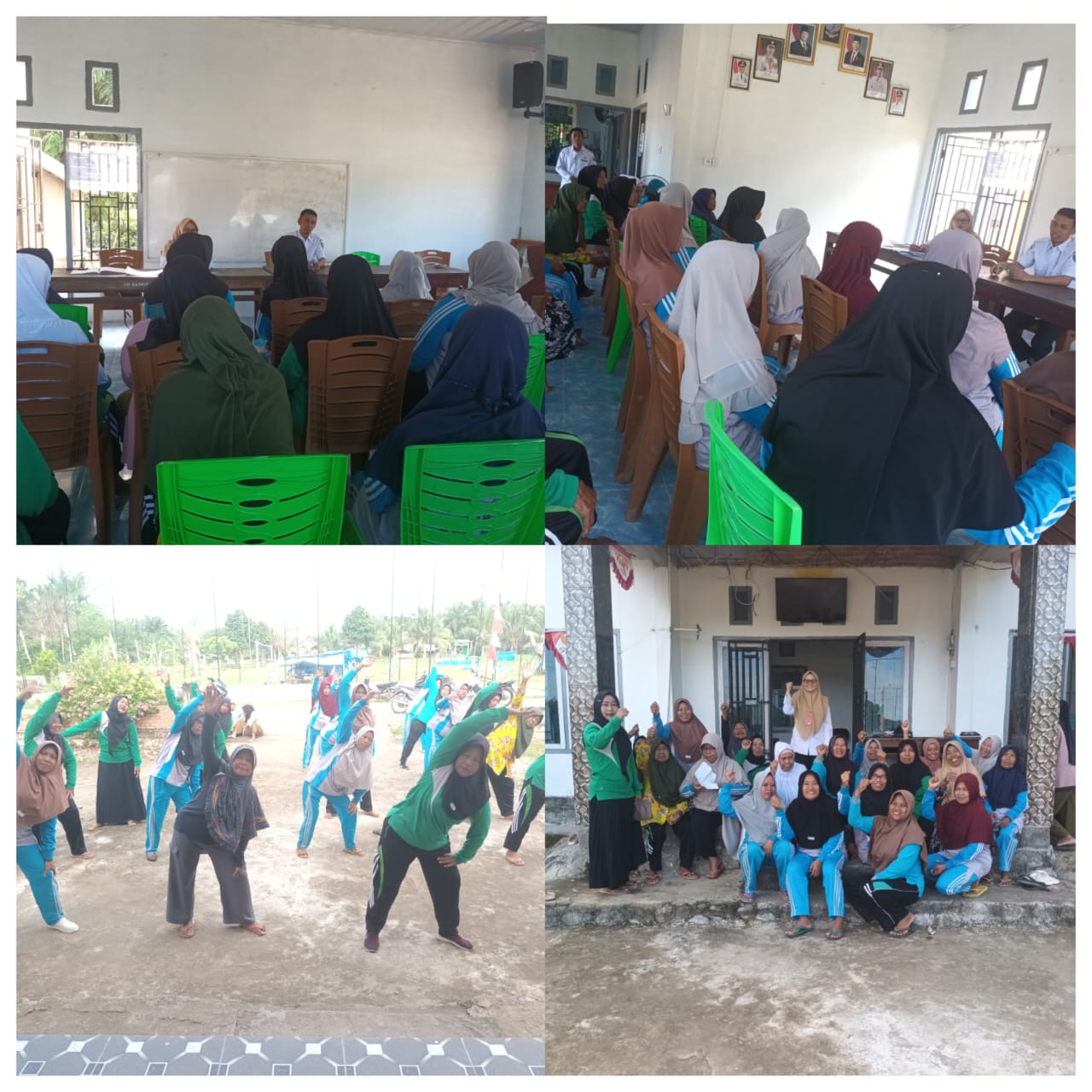 Petugas Prolanis dan  TB Tanjung Makmur Melakukan Senam dn Skrining Kesehatan di Nagari Talang Binja