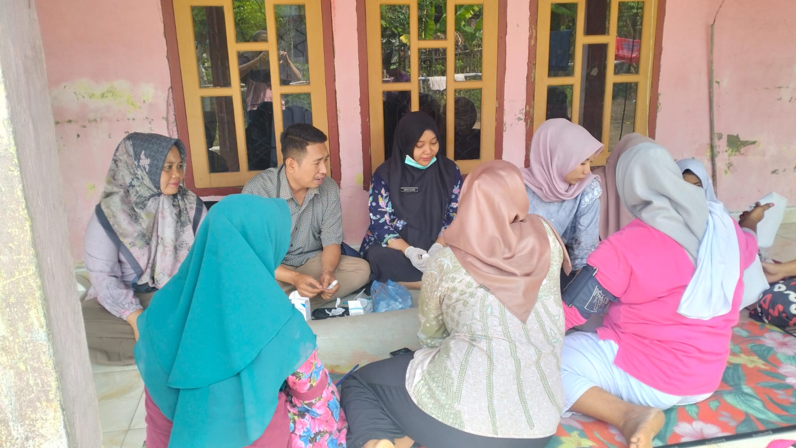 Skrining PTM  dan Lansia di Wilayah Kerja Puskesmas Pasar Kuok 