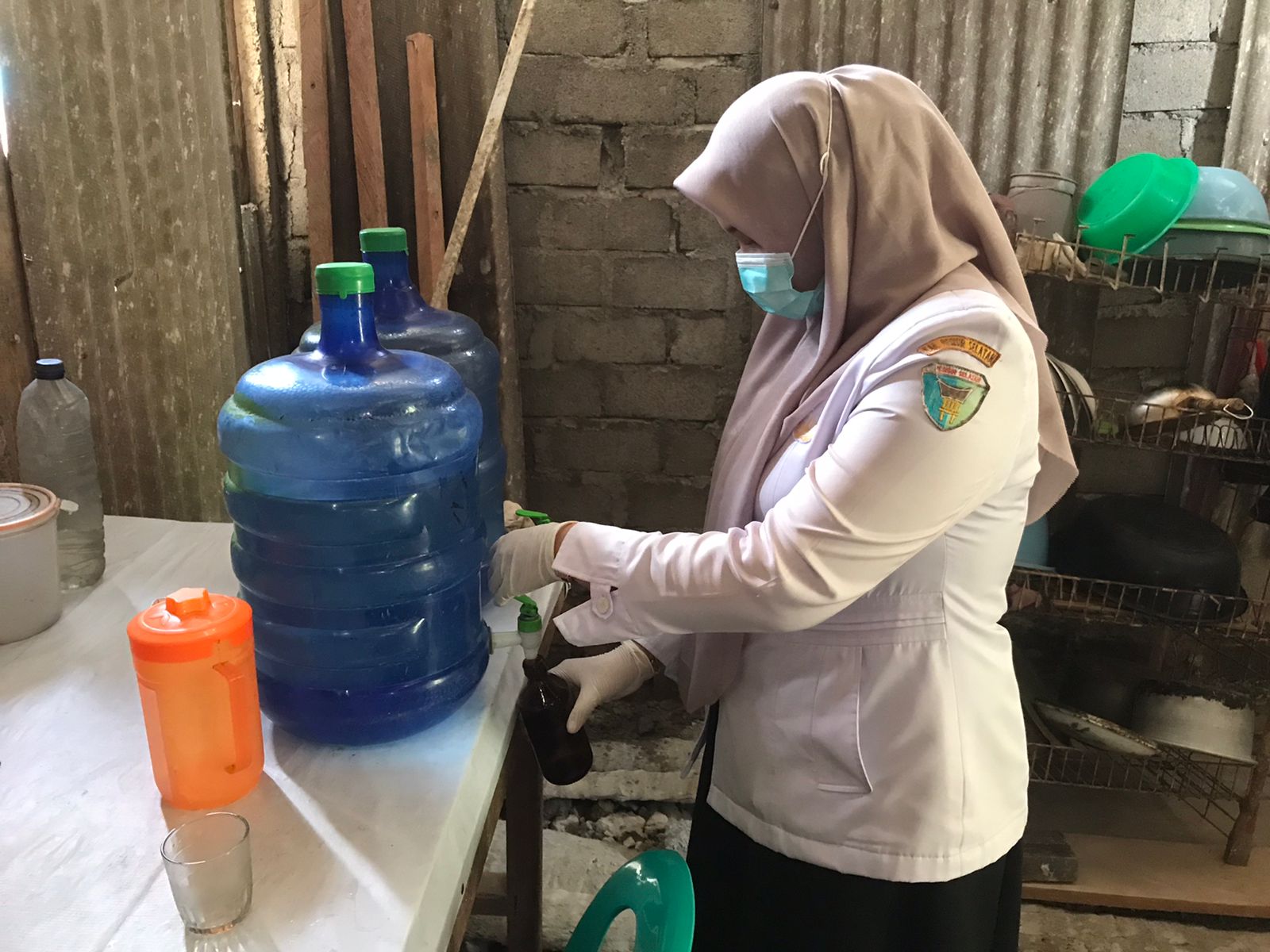  Surveilans Kualitas Air Minum Rumah Tangga (SKAMRT) di  Wilayah Kerja Puskesmas Kambang