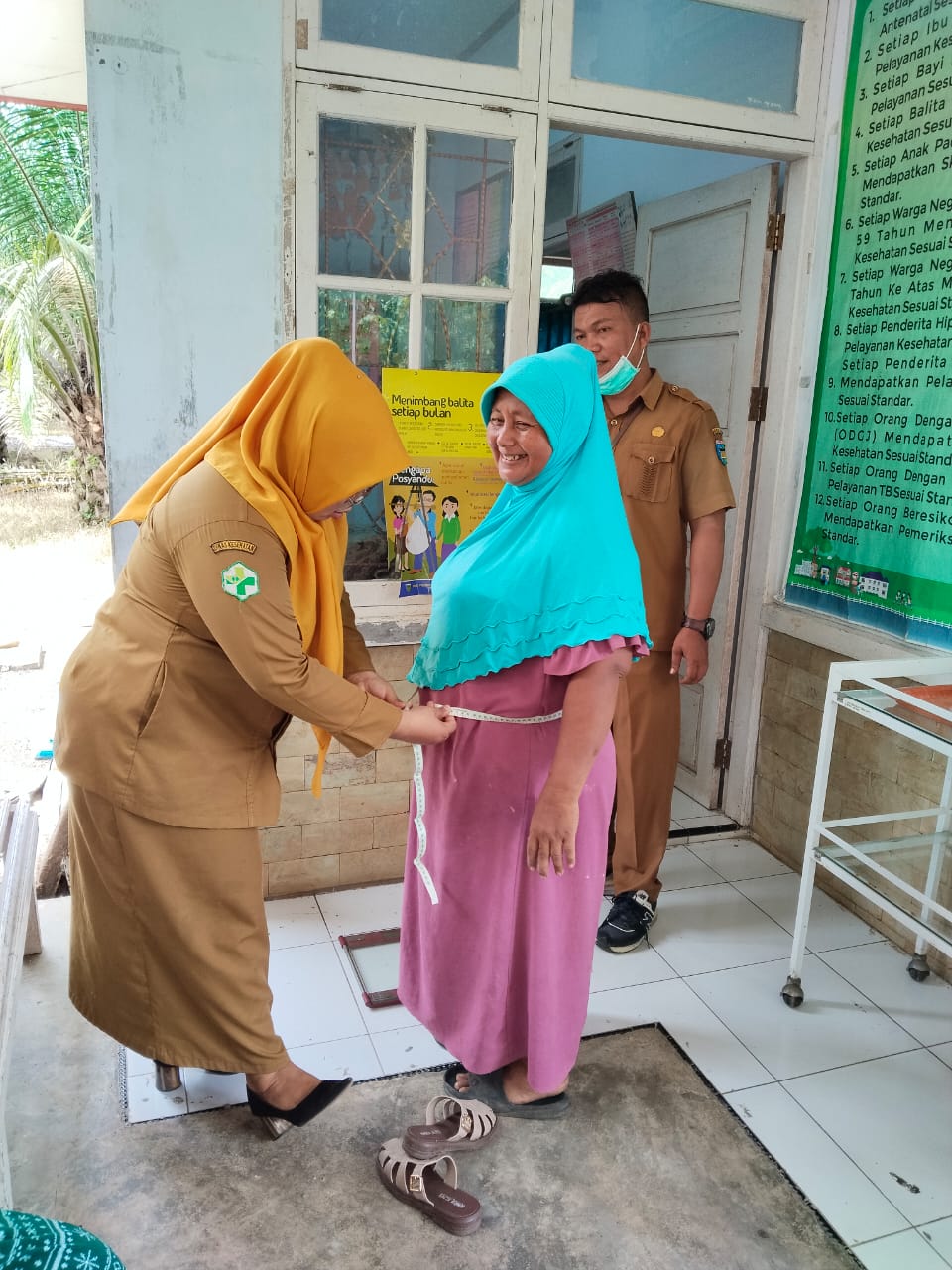 Skrining PTM Posyandu Jeruk 2 Nagari Tluk Kualo Inderapura