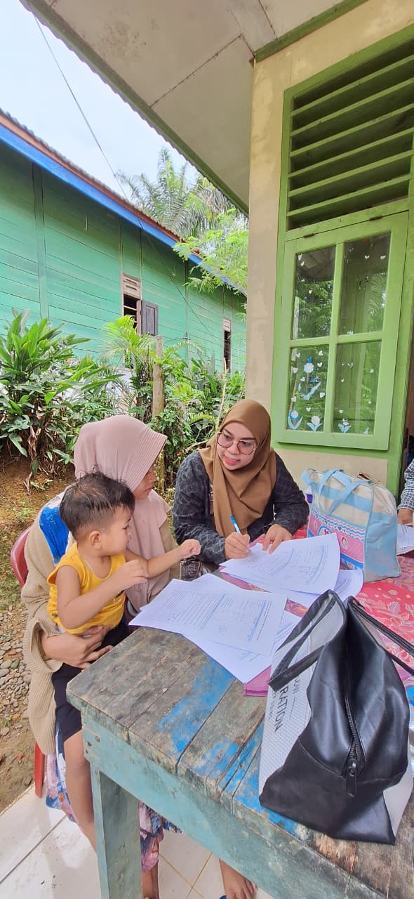 Pendampingan MP- ASI dan Validasi Data Balita di Posyandu Wilayah kerja Puskesmas Tanjung Beringin