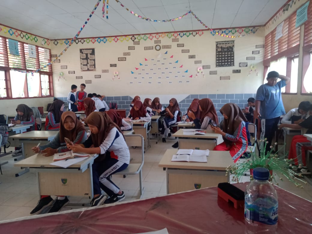 Puskesmas Koto Baru Melakukan Skrinning Deteksi Dini Keswa dan Napza di SMP 2 Lengayang